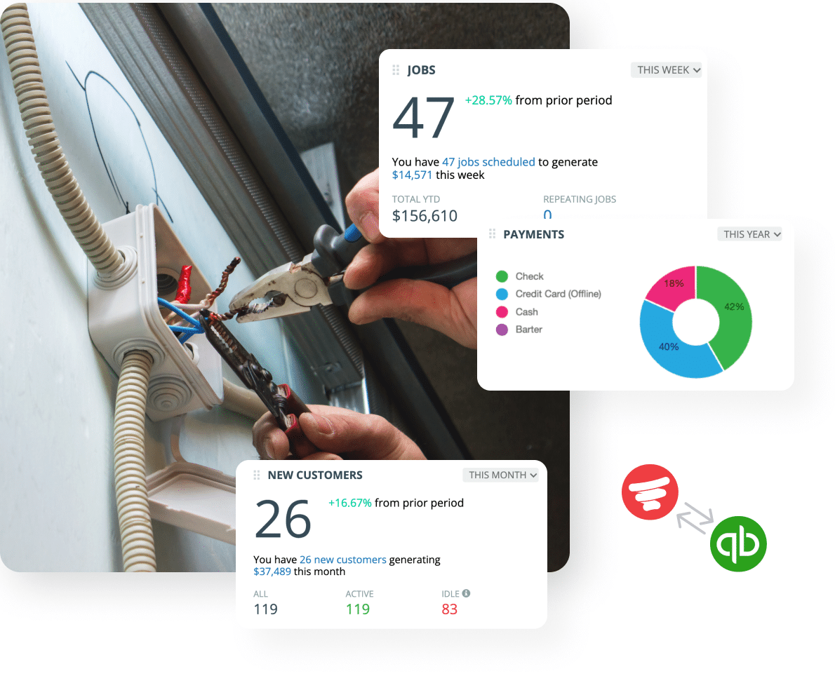 electrician wiring outlet box