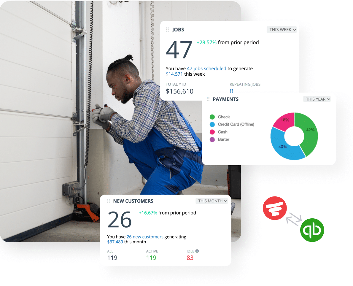 garage door repair man